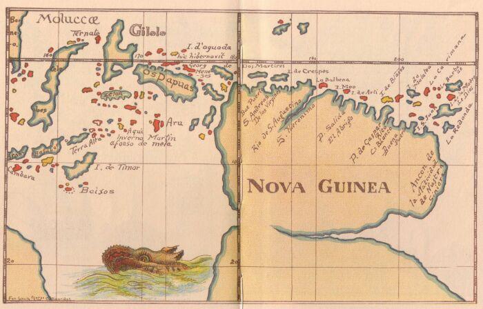 HistPOM-01-Wikimedia-1600.jpg - Map of Nova Guinea 1600 (source: http://commons.wikimedia.org/wiki/File:NovaGuinea1600map.jpg; accessed: 3.2.2013)