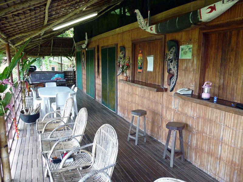 PNG2-29-Seib-2012.jpg - Verandah of the lodge (Photo by Roland Seib)